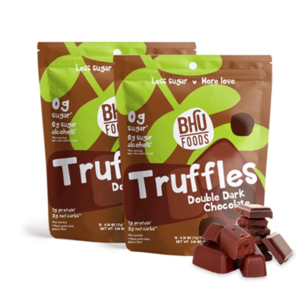 Picture of Bhu Foods KHLV00406260 5.29 oz Dark Chocolate Cookie Dough Truffles