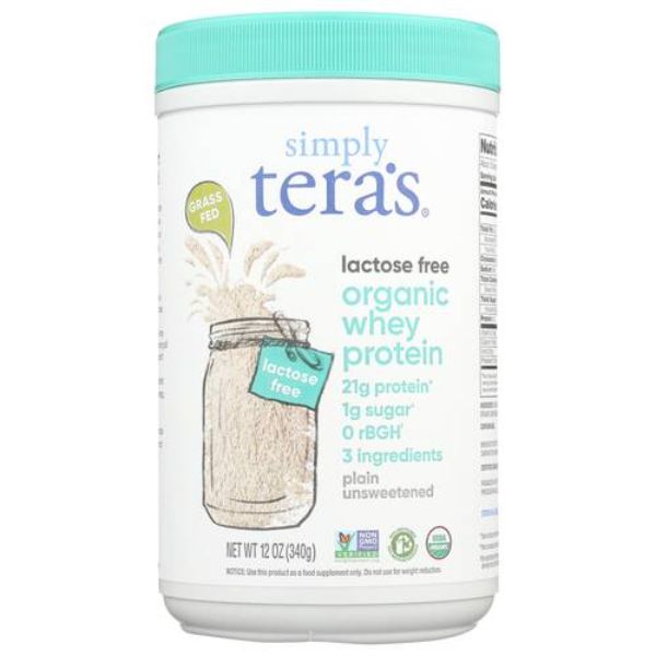 Picture of Simply Teras KHLV00407808 12 oz Plain Unsweetened Lactose Free Organic Whey Protein