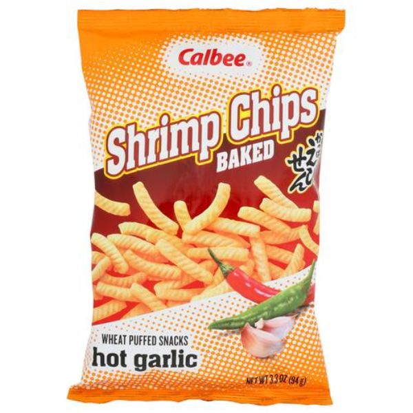 Picture of Calbee KHRM00215787 3.3 oz Shrimp Hot Garlic Chip