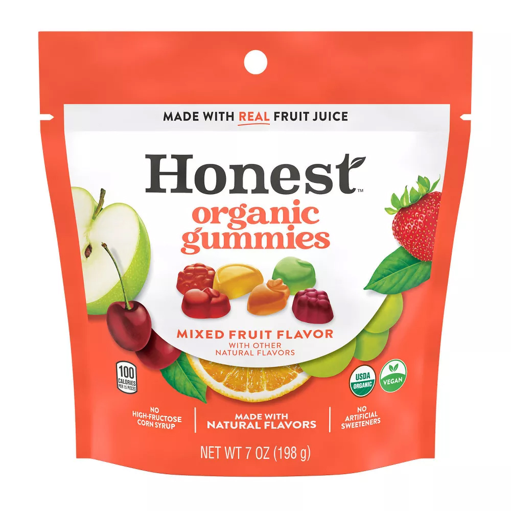 Picture of Honest KHLV02309145 7 oz Mixed Fruit Flavored Organic Gummies