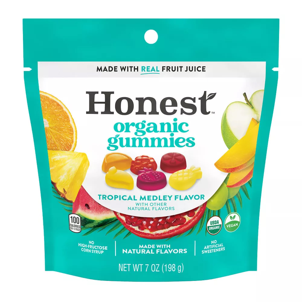 Picture of Honest KHLV02309147 7 oz Tropical Medley Flavored Organic Gummies