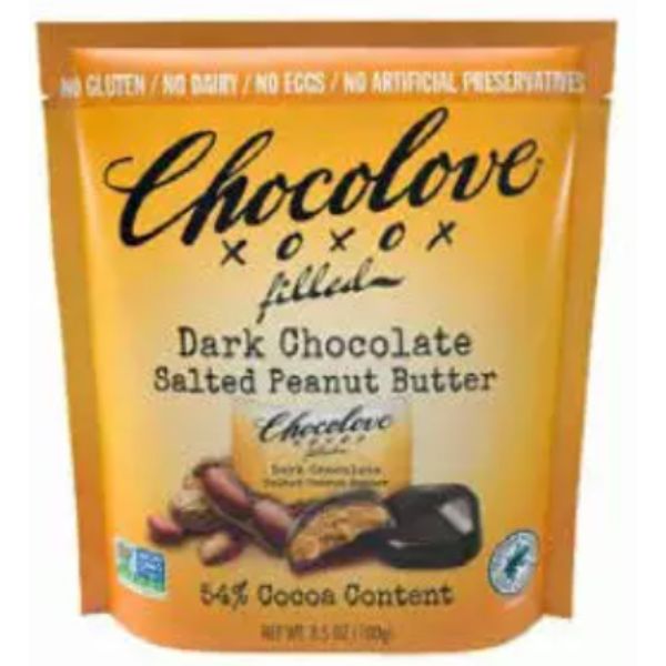 Picture of Chocolove KHCH02300967 3.5 oz Chocolate Salted Peanut Butter Pouch