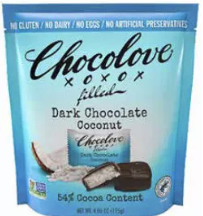 Picture of Chocolove KHCH02300973 3.5 oz Coconut Bites Pouch