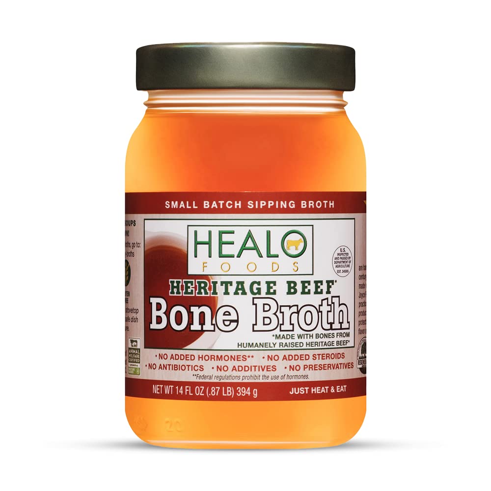Picture of Healo Foods KHLV02302917 14 fl oz Heritage Beef Bone Broth