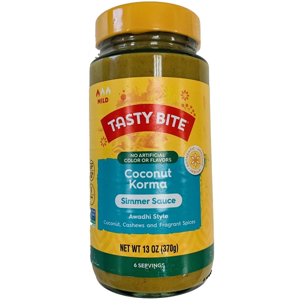 Picture of Tasty Bite KHLV02307356 13 oz Coconut Korma Simmer Sauce