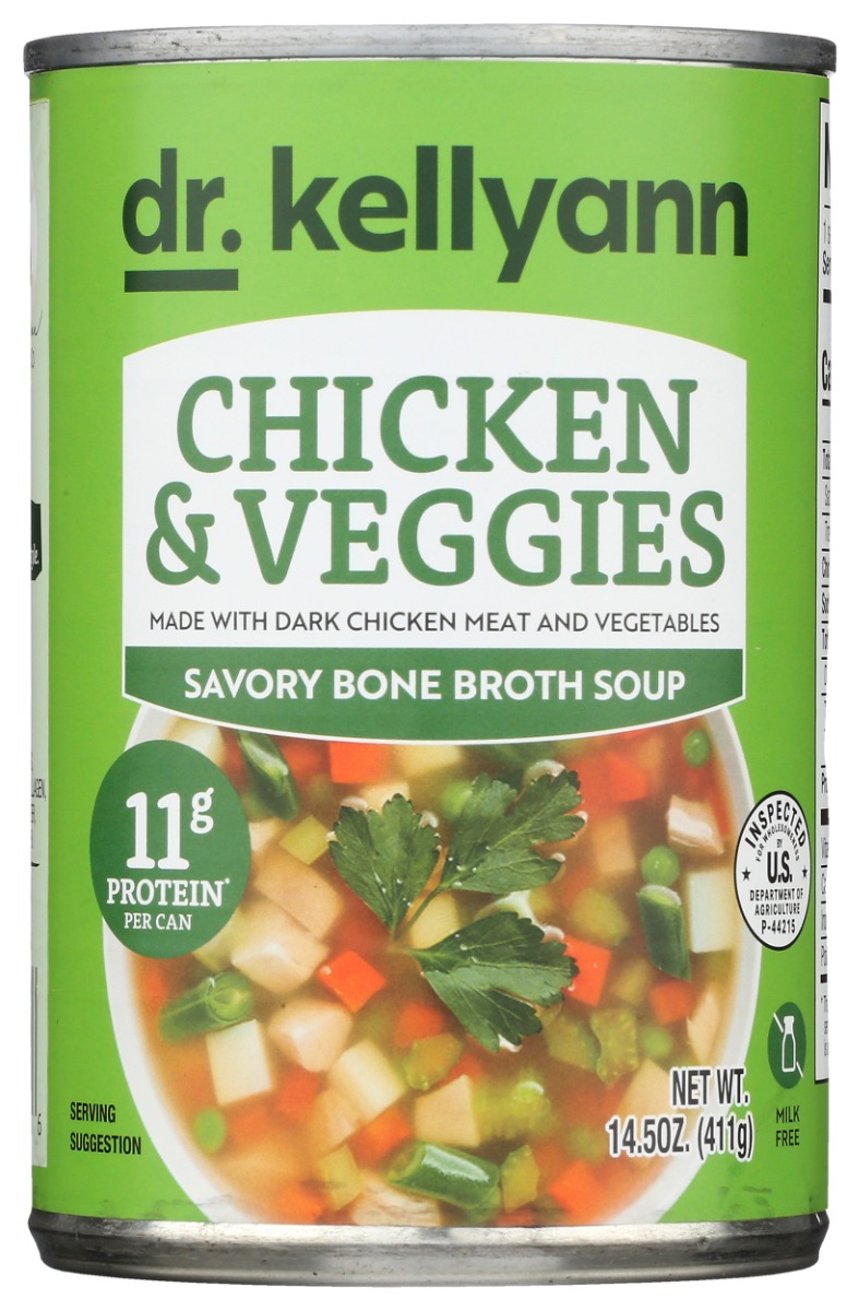 Picture of Dr Kellyann KHCH02302852 14.5 oz Chicken & Veggies Bone Broth Soup