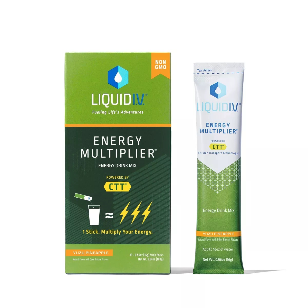 Picture of Liquid IV KHLV02202699 5.64 oz Energy Multiplier Yuzu Pineapple Dietary Supplement - 10 Stick Packs