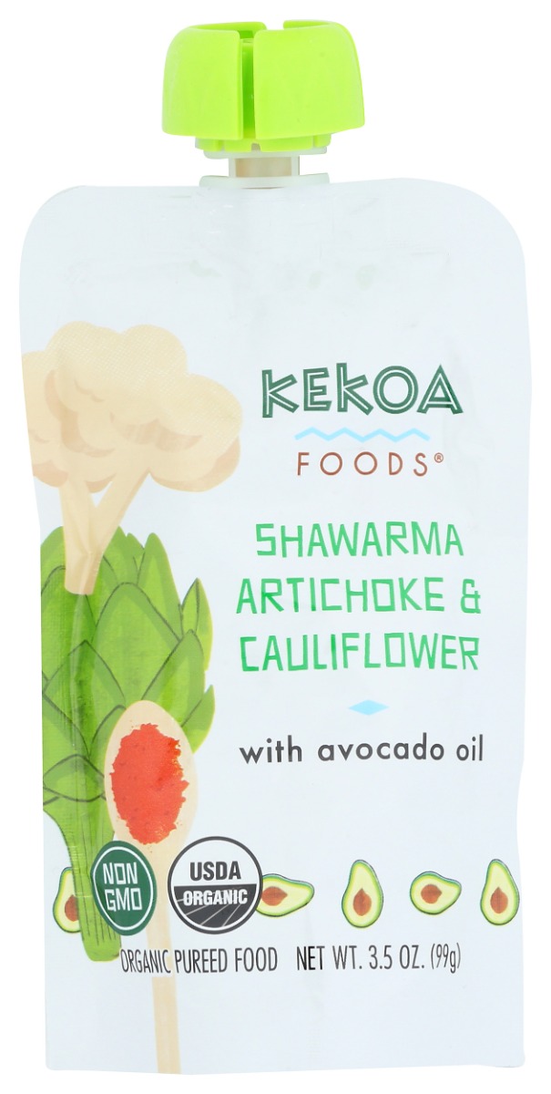 Picture of Kekoa KHRM02301873 3.5 oz Shawarma Artichoke & Cauliflower Squeeze Pouch