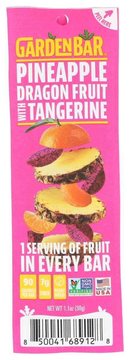 Picture of Garden Bar KHRM02310035 1.1 oz Bar Fruit Pineapple Dragon Fruit Tangerine Flavor Snacks