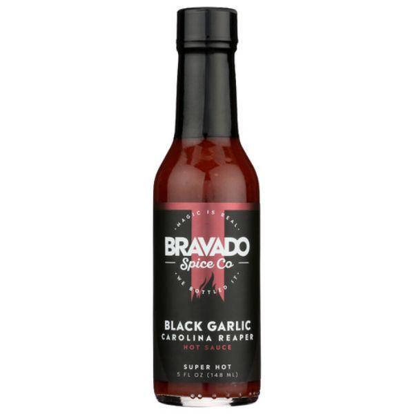 Picture of Bravado Spice KHLV00338345 5 fl oz Black Garlic Carolina Reaper Hot Sauce