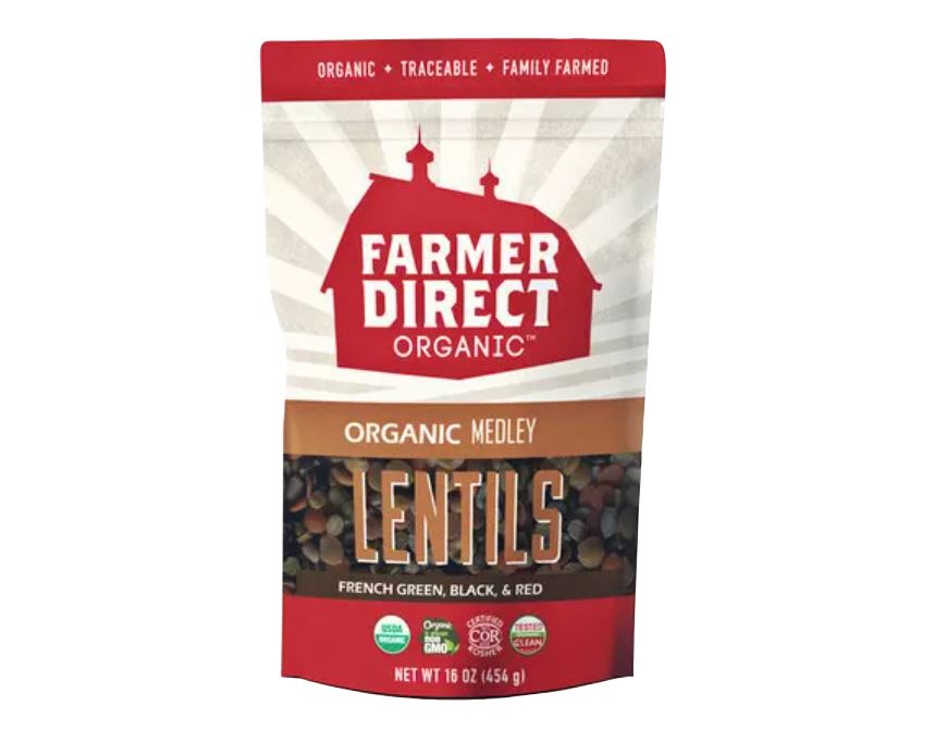 Picture of Farmer Direct Organic KHLV02309383 16 oz Organic Medley Lentils