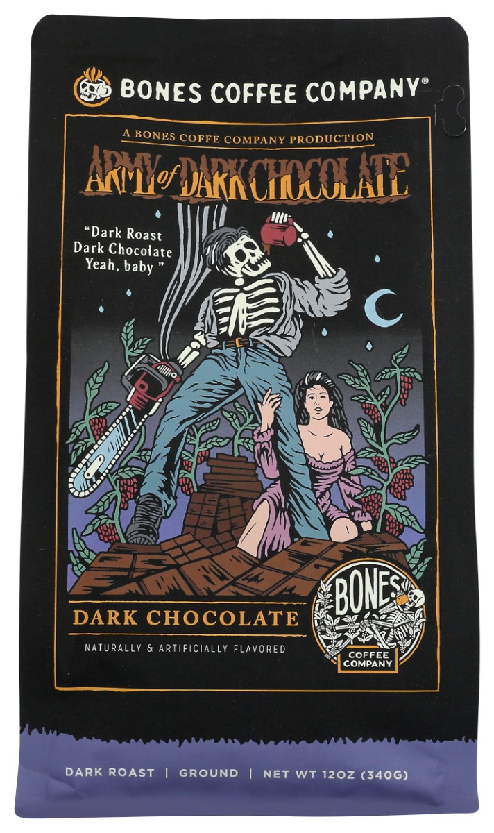 Picture of Bones Coffee KHRM00399846 12 oz Ground Coffee - Army Dark Chocolate