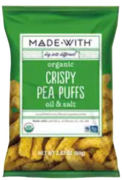 Picture of Made with KHRM02206486 2.82 oz Crispy Oil & Salt Organic Pea Puffs
