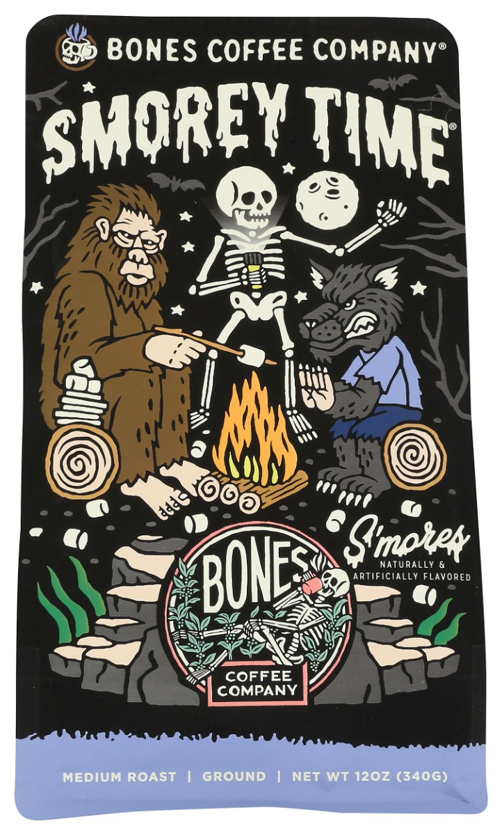 Picture of Bones Coffee KHRM02309596 12 oz Ground Coffee - Smorey Time