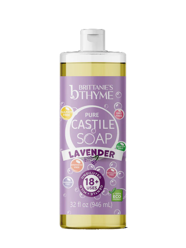 Picture of Brittanies Thyme KHCH02310717 32 fl oz Lavender Pure Castile Liquid Soap