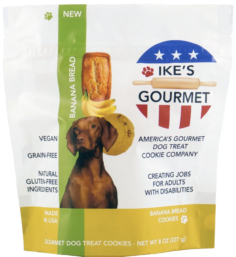 Picture of Ikes Gourmet KHRM02306372 8 oz Banana Bread Dog Treat Cookies