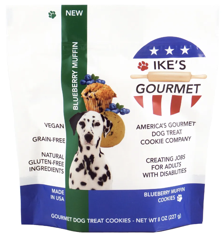 Picture of Ikes Gourmet KHRM02306377 8 oz Blueberry Muffin Dog Treat Cookies