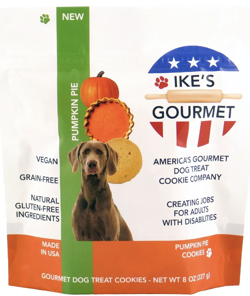Picture of Ikes Gourmet KHRM02306380 8 oz Pumpkin Pie Dog Treat Cookies