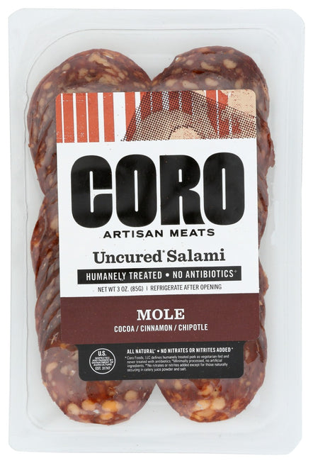 Picture of Coro Foods KHLV02310936 3 oz Mole Salami Sliced Meat Pack