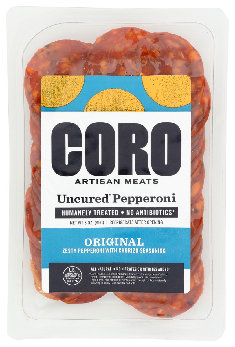 Picture of Coro Foods KHLV02310935 3 oz Original Pepperoni Sliced Meat Pack