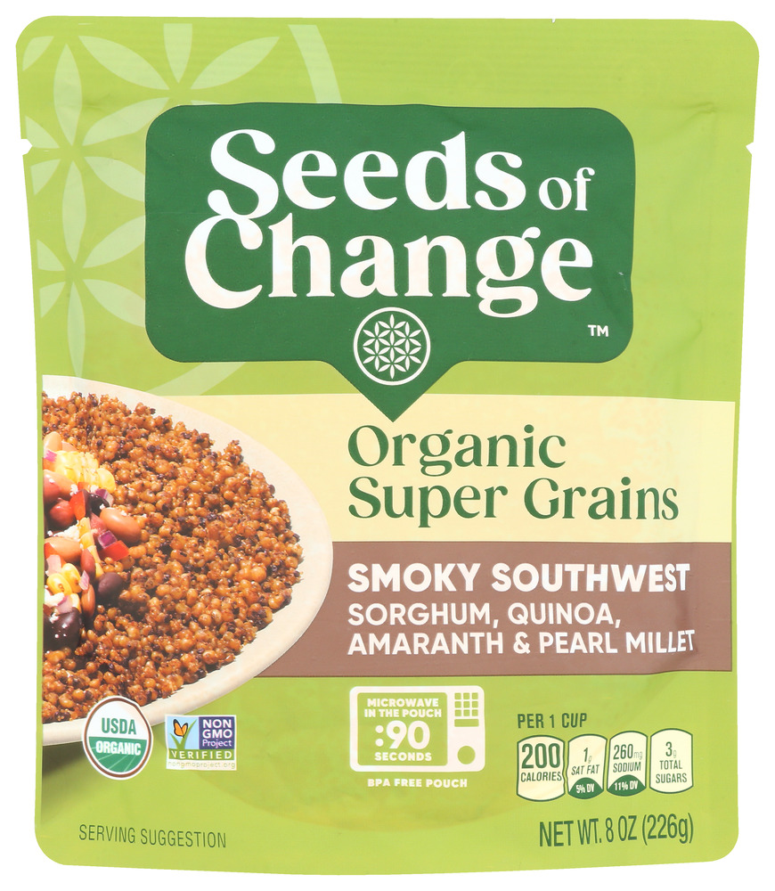Picture of Seeds of Change KHCH02310134 8 oz Organic Super Grains Smoky Southwest