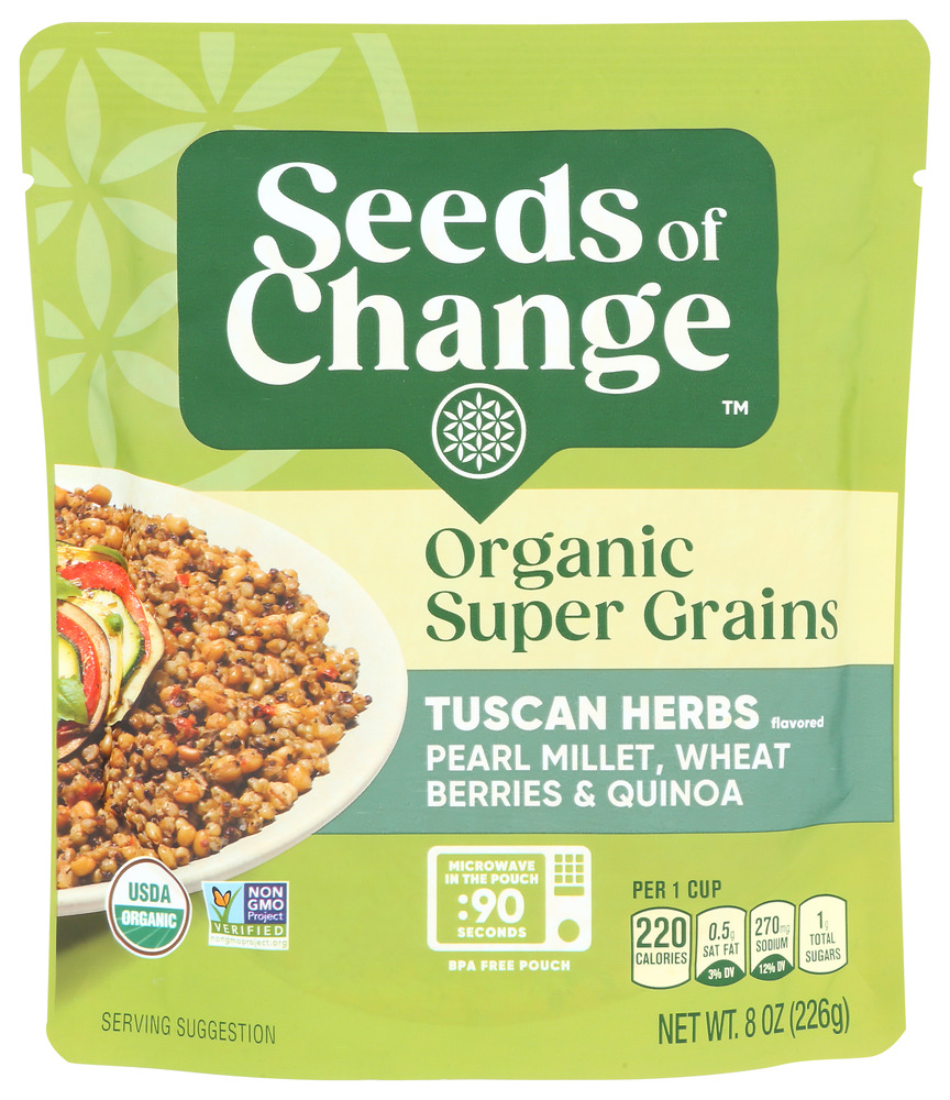 Picture of Seeds of Change KHCH02310132 8 oz Organic Super Grains Tuscan Herbs