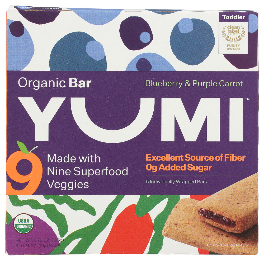 Picture of Yumi KHCH02312953 3.7 oz Blueberry & Purple Carrot Organic Bar