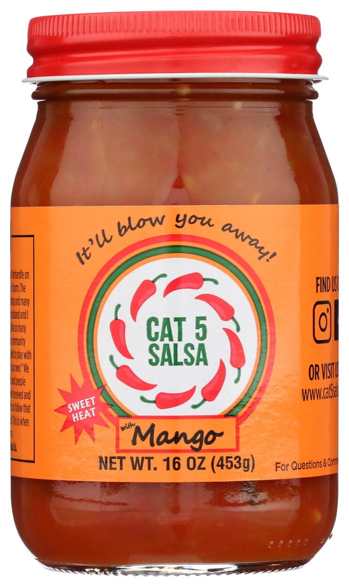 Picture of Cat 5 Salsa KHLV02313001 16 oz Salsa Mango