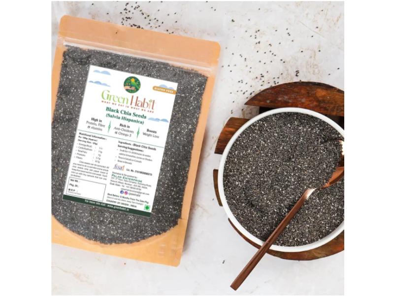 Picture of Greenfit KHLV02309493 12 oz Black Chia Seeds
