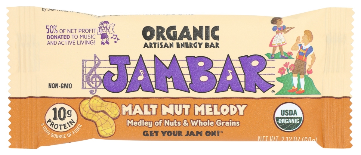 Picture of Jambar KHCH02206872 Malt Nut Melody Energy Bar - 2.12 oz