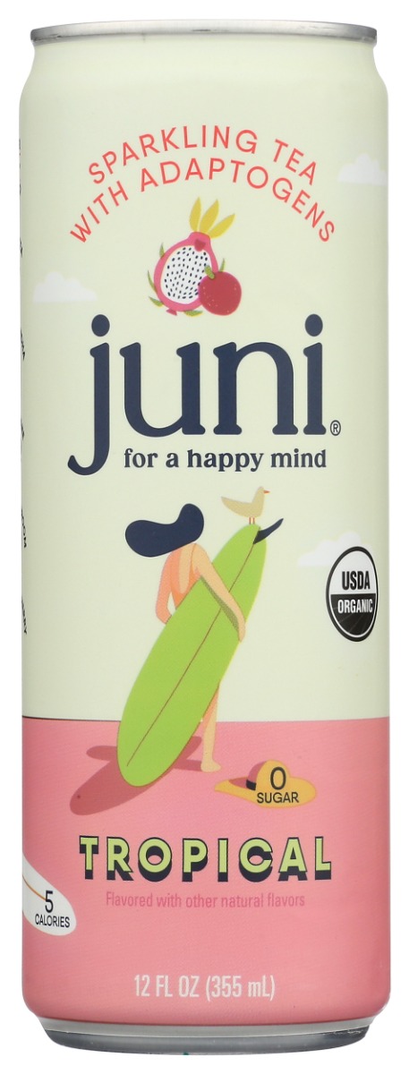 Picture of Juni KHLV02316088 Tropical Sparkling Tea with Adaptogens - 12 fl oz