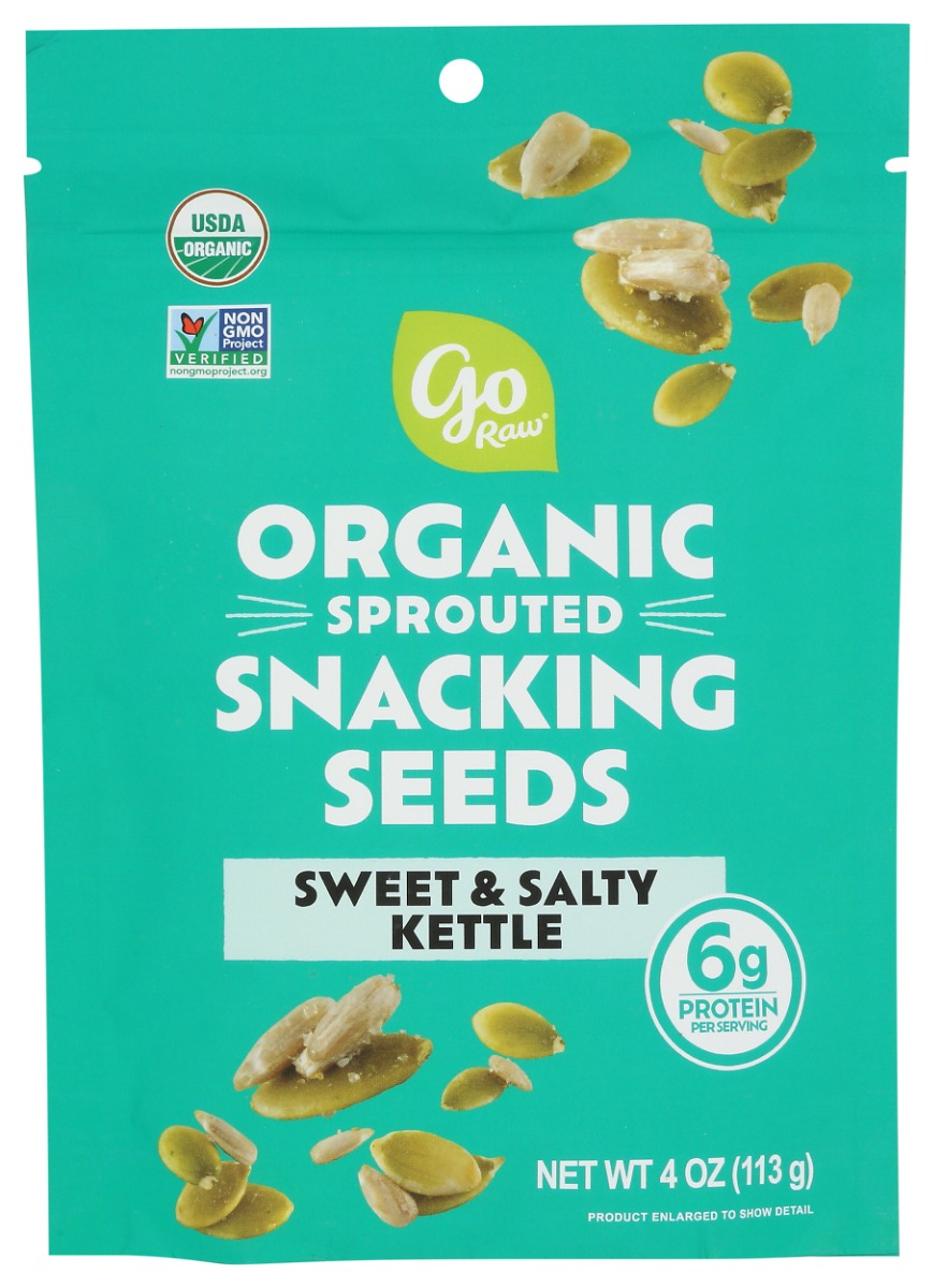 Picture of Go Raw KHCH02313679 Sweet & Salty Kettle Snacking Seeds - 4 oz
