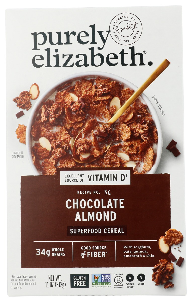 Picture of Purely Elizabeth KHCH02315282 Chocolate Almond Superfood Cereal with Vitamin D - 11 oz