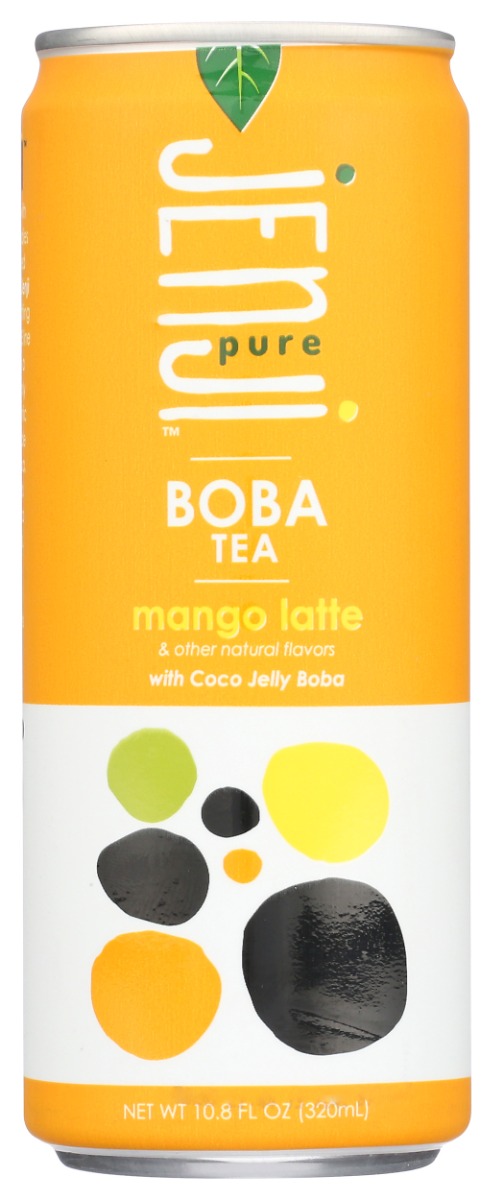 Picture of Jenji Pure KHLV02318836 Mango Latte Boba Tea - 10.8 fl oz