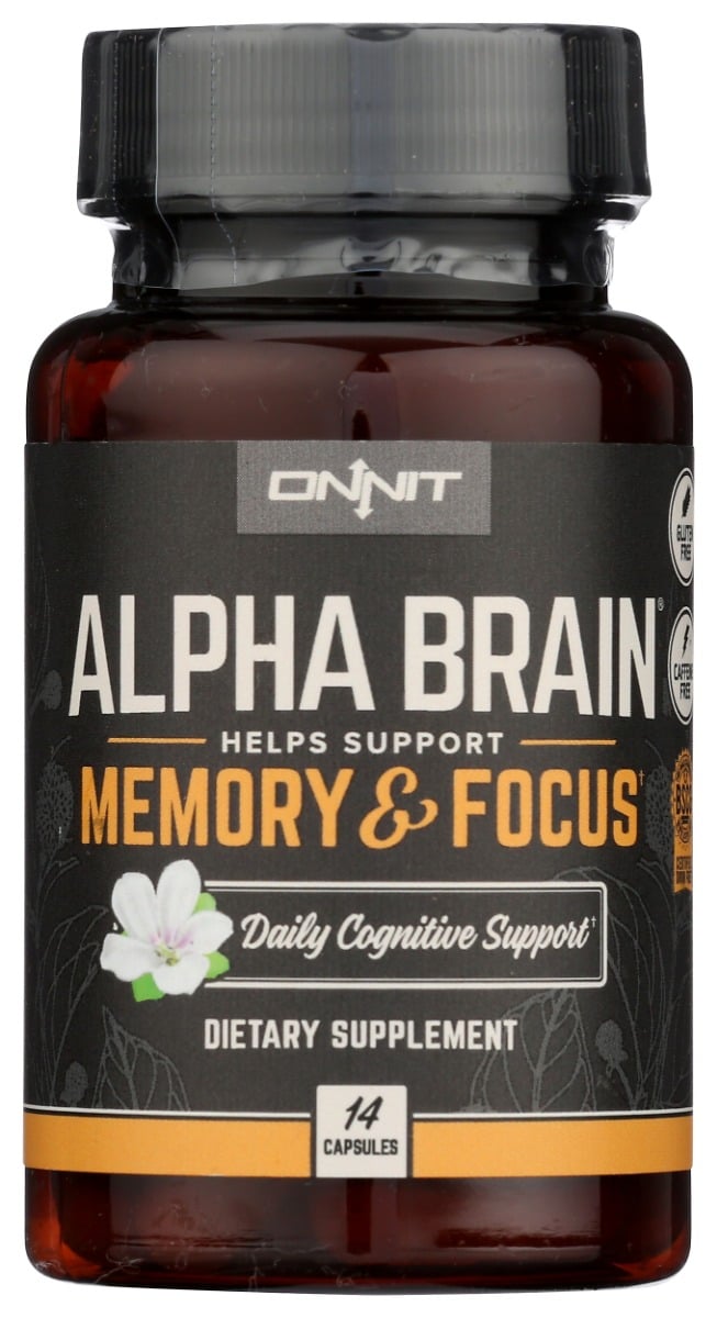 KHCH02403398 Alpha Brain Memory & Focus Dietary Supplement - 14 Capsules -  ONNIT