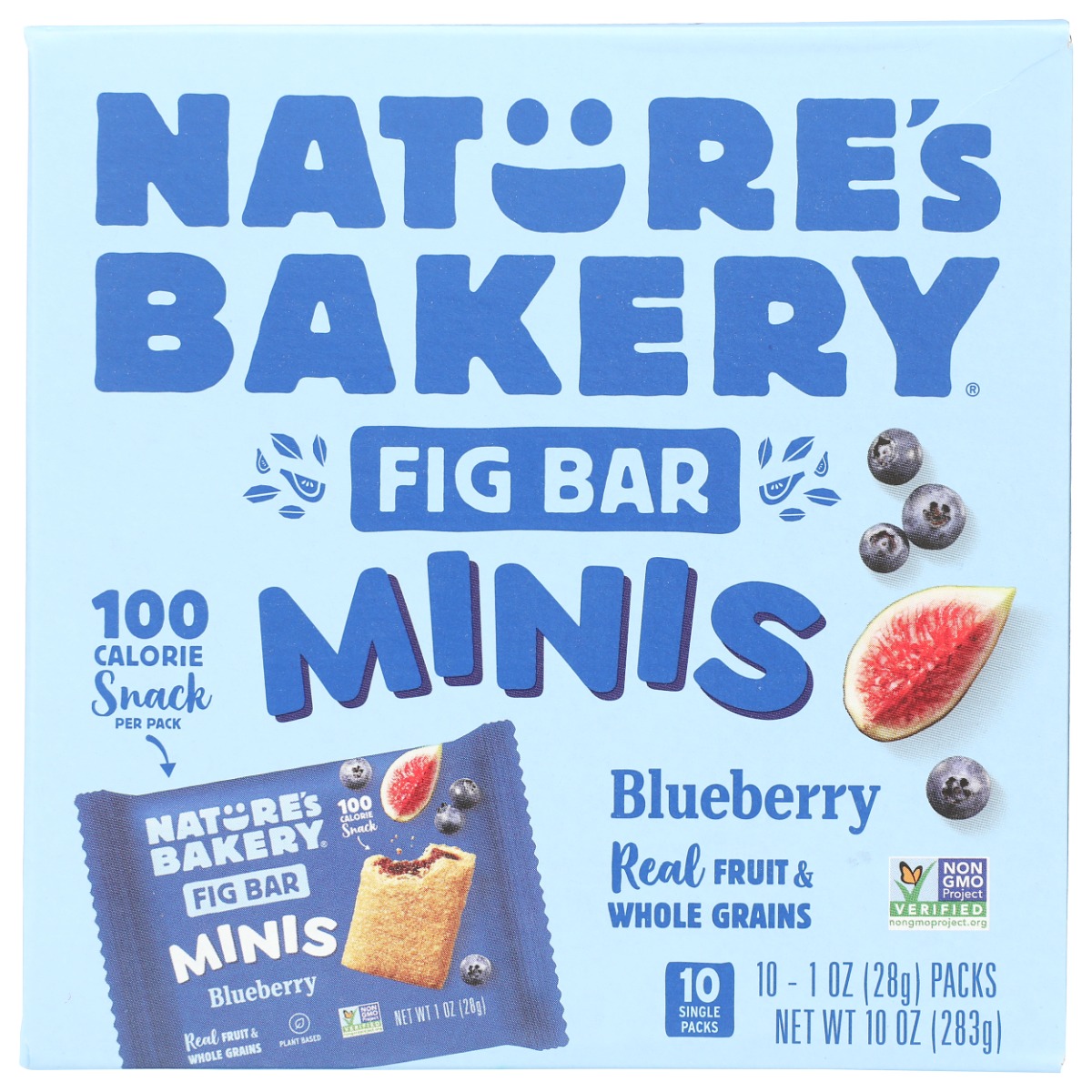 Natures Bakery KHRM02314724 10 oz Whole Wheat Fig Bars - Blueberry -  Nature's Bakery