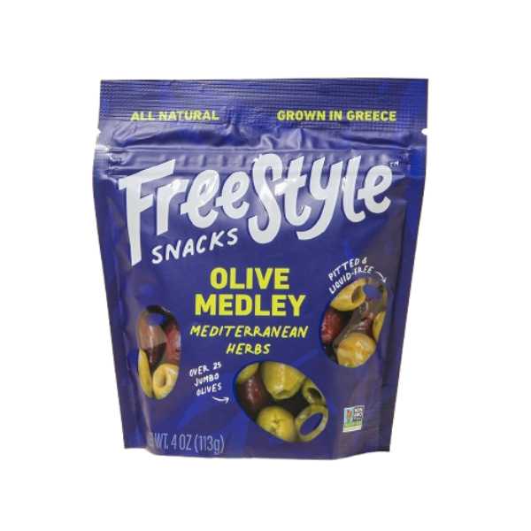 Picture of Freestyle Snacks KHLV02409787 4 oz Mediterranean Herb Olive Medley