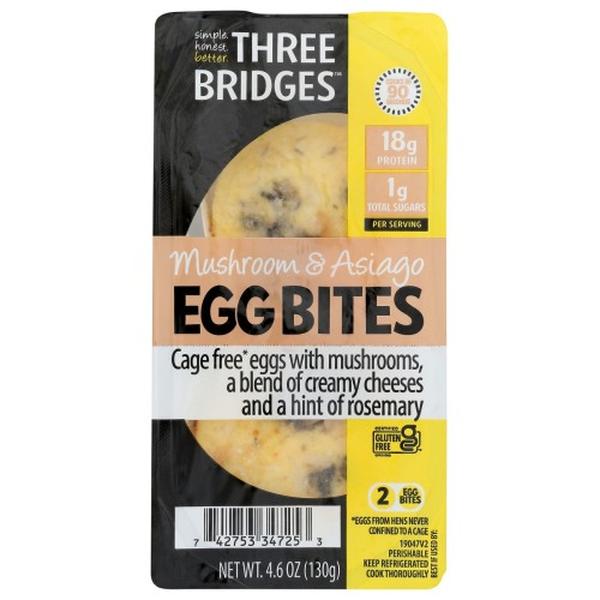 KHCH00351392 4.6 oz Mushroom & Asiago Egg Bites -  THREE BRIDGES