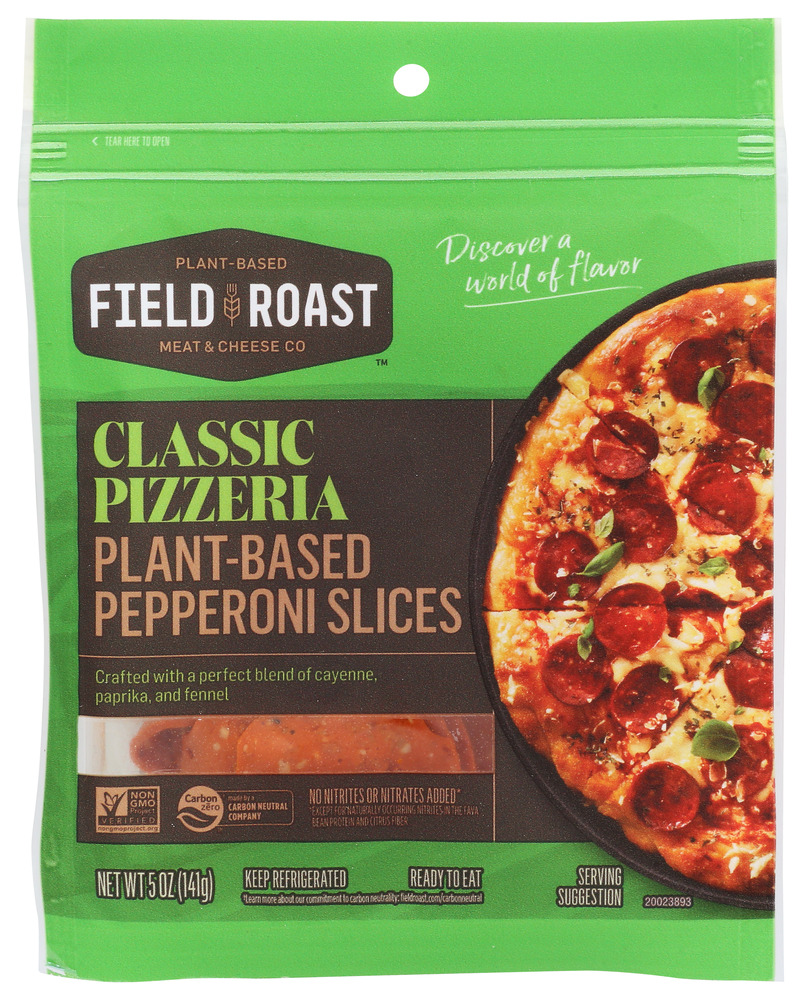 Picture of Field Roast KHCH00383771 5 oz Pizzeria Plant-Based Pepperoni Slices