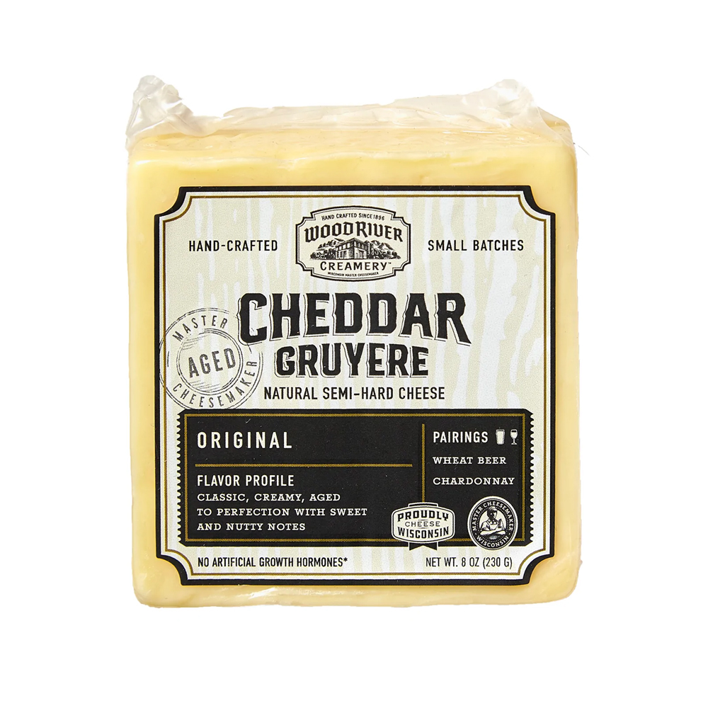 Picture of Burnett Dairy KHCH00363725 8 oz Cheddar Gruyere Cheese