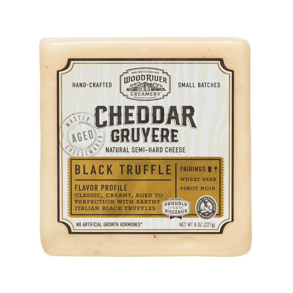Picture of Burnett Dairy KHCH00363728 8 oz Cheddar Black Truffle Cheese
