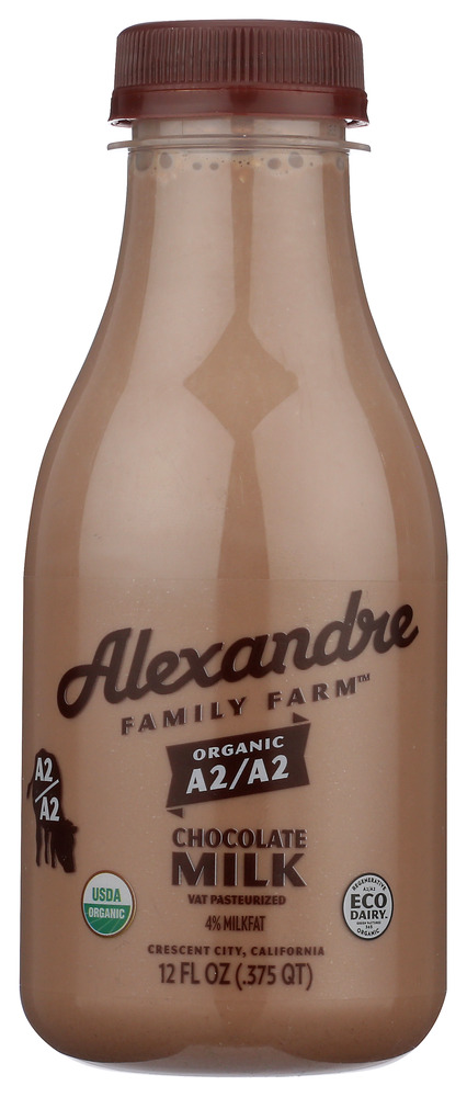 Picture of Alexandre Family Farm KHCH00387371 12 fl oz Organic A2A2 Chocolate Milk