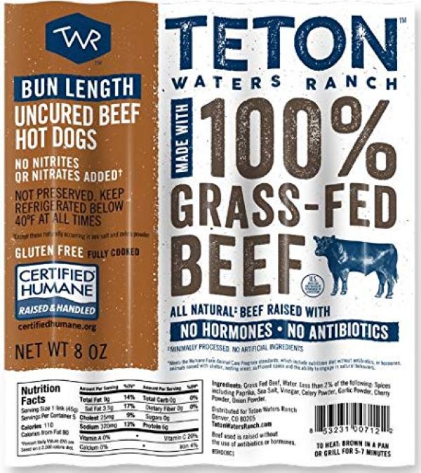 Picture of Teton Waters KHCH00364478 8 oz Bun Length Hot Dog