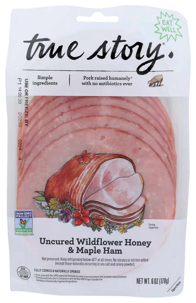 Picture of True Story KHCH00367485 6 oz Uncured Wildflower Honey & Maple Ham