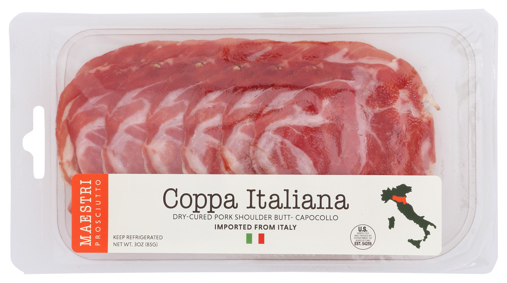 Picture of Maestri KHCH00389552 3 oz Coppa Italiana Meat