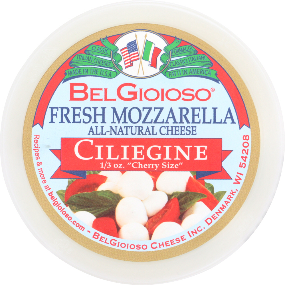Picture of Belgioioso KHCH00286045 8 oz Mozzarella Ciliegini Cheese Cup