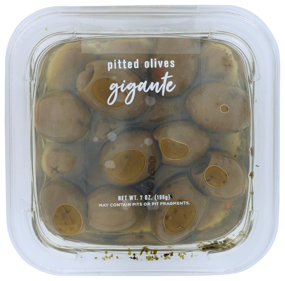 Picture of Delallo KHCH00364560 7 oz Pitted Green Gigante Olives