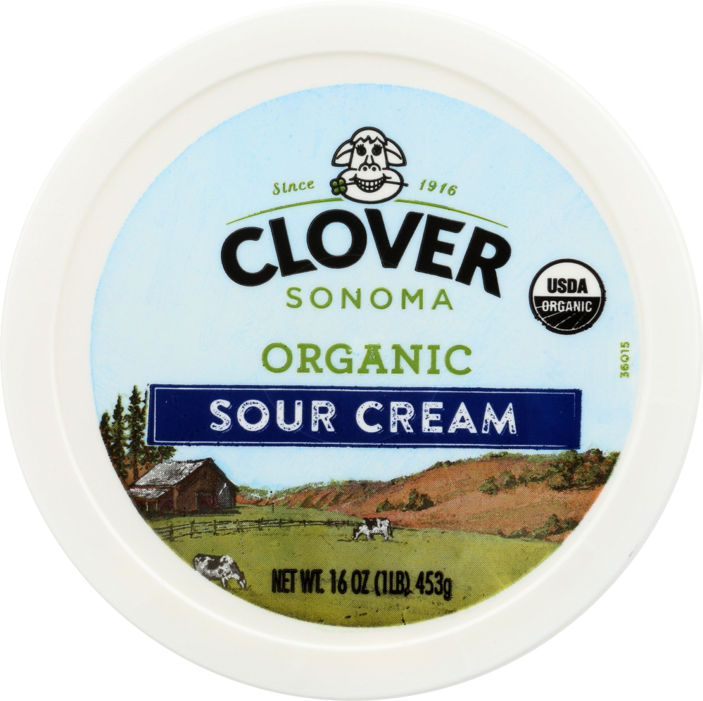 Picture of Clover Sonoma KHCH00999227 16 oz Organic Sour Cream