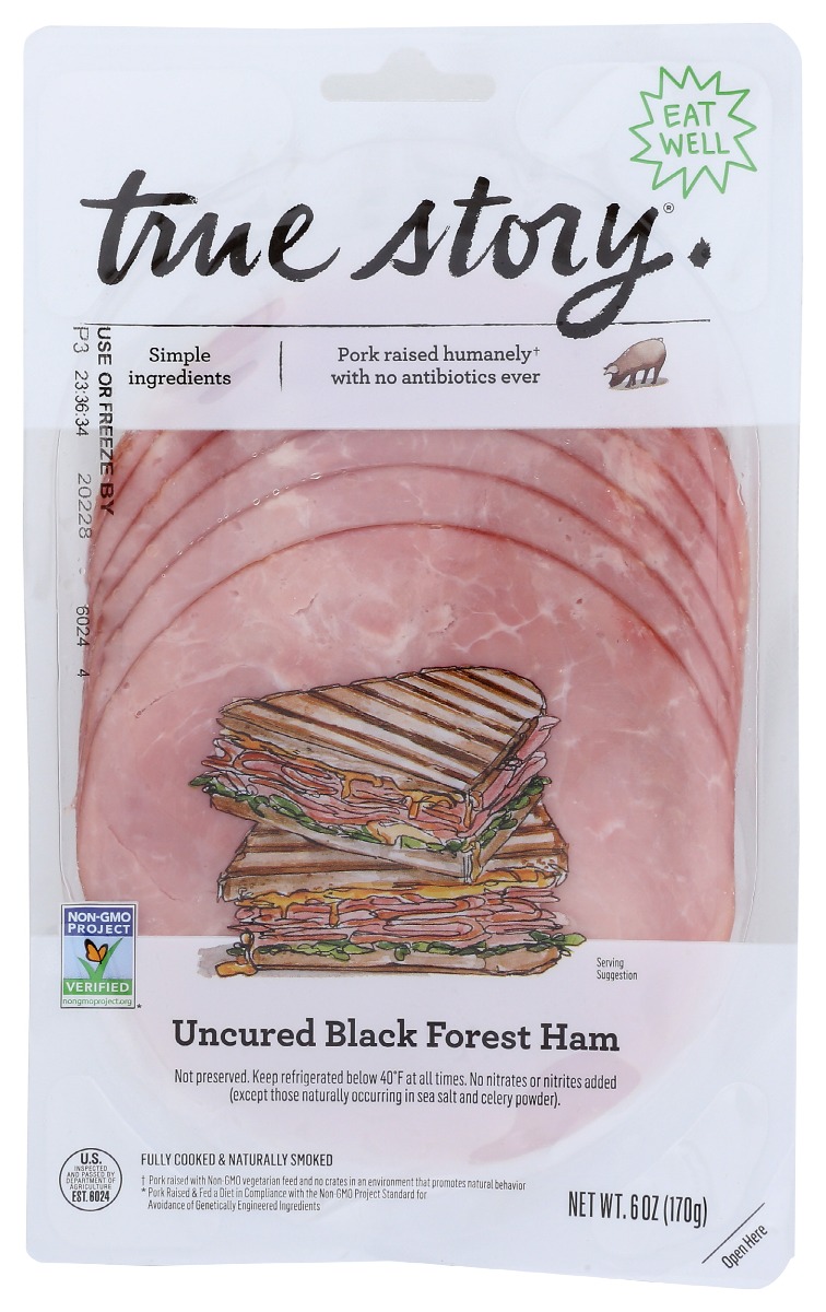Picture of True Story KHCH00367484 6 oz Uncured Black Forest Ham