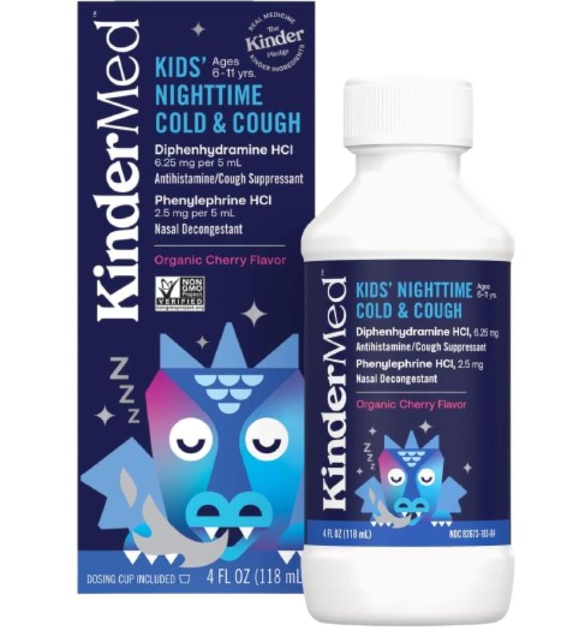 Picture of Kindermed KHCH02405891 4 fl oz Kids Nighttime Cold & Cough Medicine